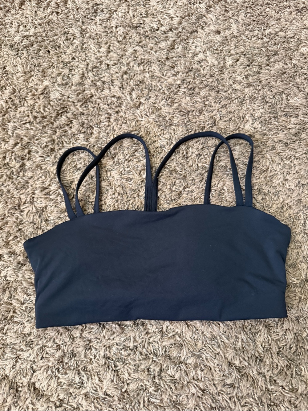 Women’s Black Strappy Sports Bra